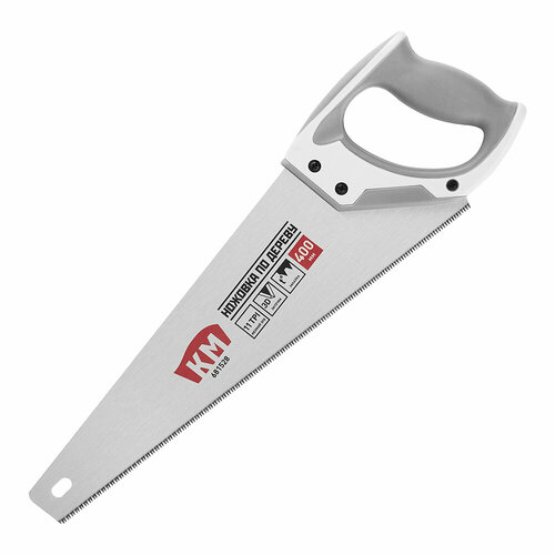 Ножовка по дереву КМ 400 мм 11 зубдюйм мелкий зуб 754₽