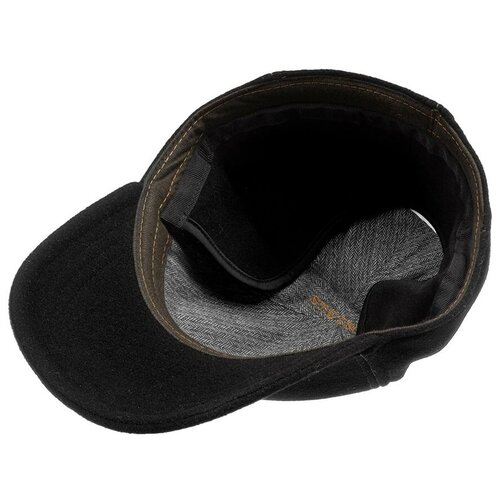 фото Бейсболка stetson, шерсть, подкладка, размер 59, черный