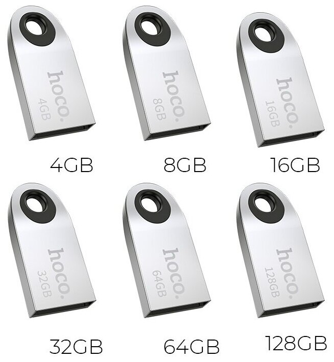 USB флеш-накопитель HOCO UD9 Insightful USB 20 64GB Серебристый