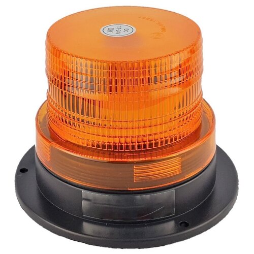 Проблесковый маяк оранжевый на магните/ маячок желтый/ трактор/ эвакуатор/ спецтехника/ SMD 95 мм 12-24 вольт ip67
