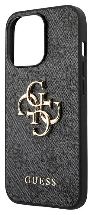 Чехол Guess 4G Big metal logo Hard для iPhone 13 Pro Max, серый