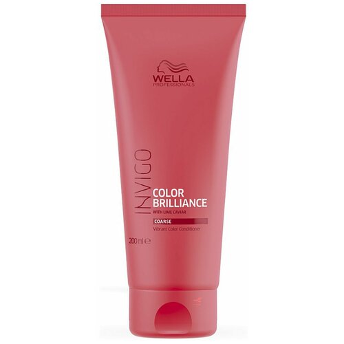 Wella Professionals / Бальзам-уход для защиты цвета окрашенных жестких волос INVIGO COLOR BRILLIANCE, 200 мл маска уход для защиты цвета окрашенных жестких волос invigo color brilliance coarse маска уход 150мл