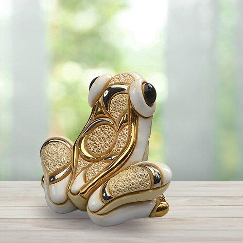 Статуэтка керамическая Белый Лягушонок