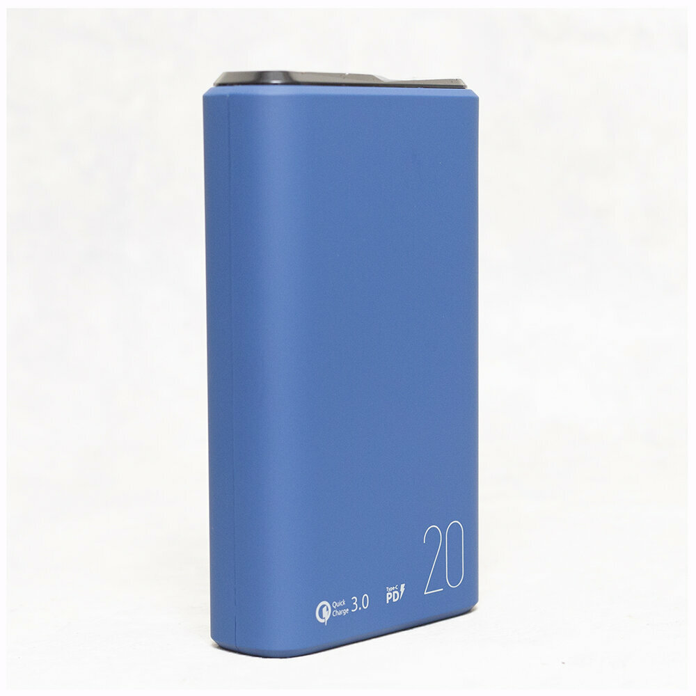 Внешний аккумулятор OLMIO QS-20, 20000mAh, deep-blue - фото №15