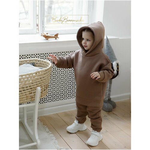 Комплект одежды BabyBoomsiki, размер 92-98, коричневый комплект одежды снолики размер 92 98 коричневый