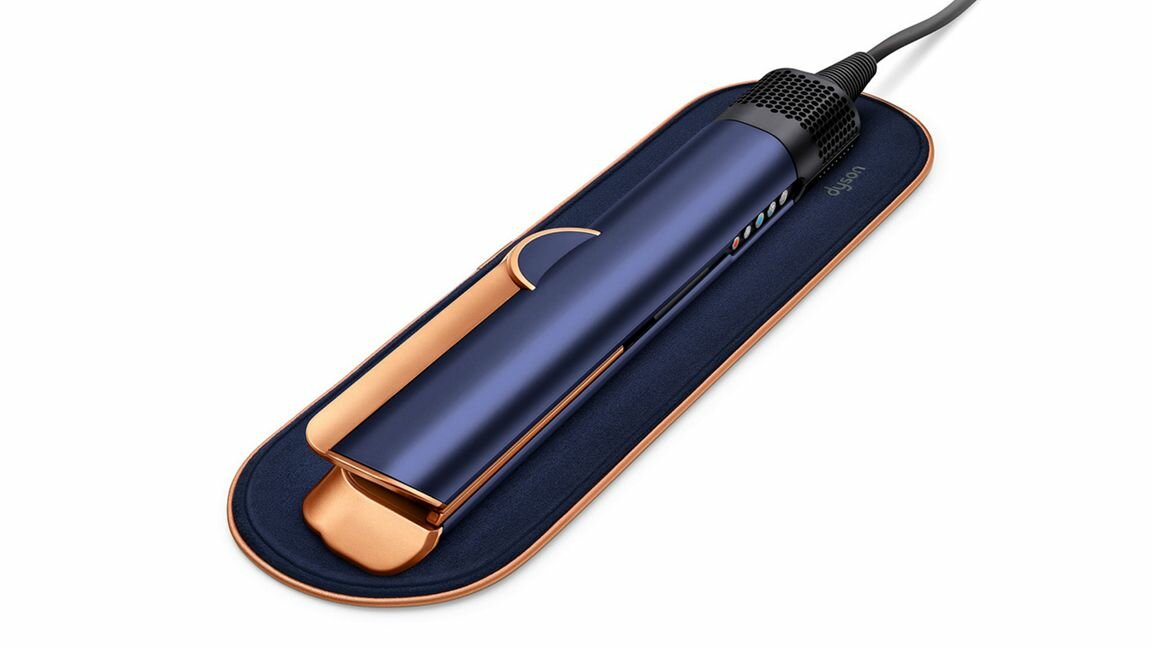 Плойка Dyson HT01 Airstrait Straightener KR, prussian blue/rich copper - фотография № 4