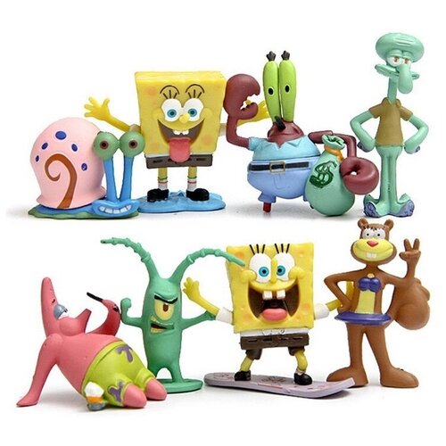 Губка Боб набор фигурки рюкзак губка боб патрик и гэри sponge bob желтый 7