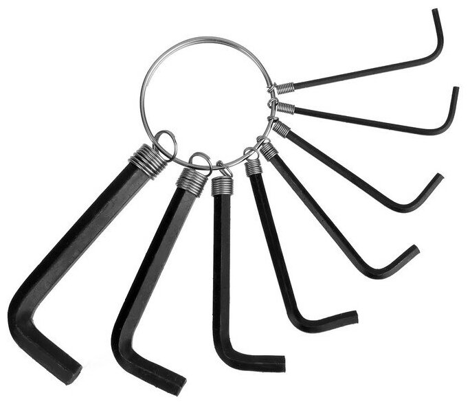 Набор ключей шестигранных на кольце LOM 1.5 - 6 мм 8 шт.