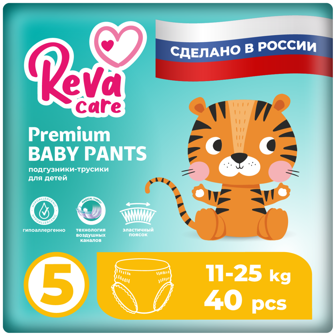 Reva Care Подгузники-трусики Premium XL11-25 кг 40 шт.