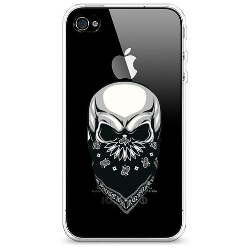 фото Силиконовый чехол "череп в маске" на apple iphone 4/4s / айфон 4/4s case place