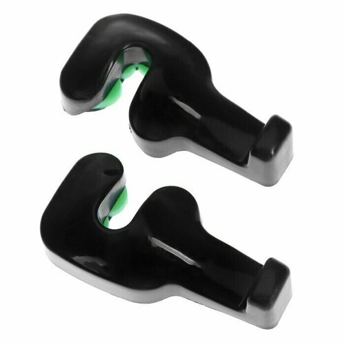 Крючок на подголовник набор 2 шт чёрный 503₽