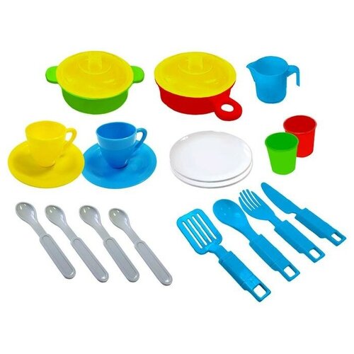 Green Plast Набор посуды, 23 предмета набор посуды plast team pt9123