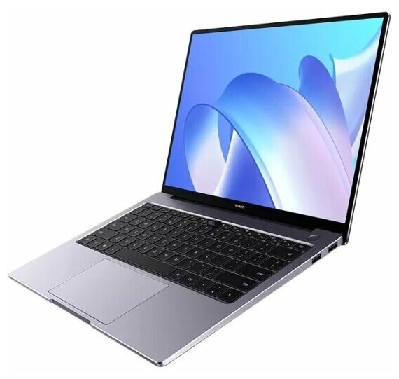 Ноутбук Huawei MateBook 14 53012NVN AMD Ryzen 5 5500U 21 GHz - 40 GHz 16384 Mb 14 2160х1440 512 Gb SSD DVD нет AMD Radeon Graphics Windows 11 Home серый