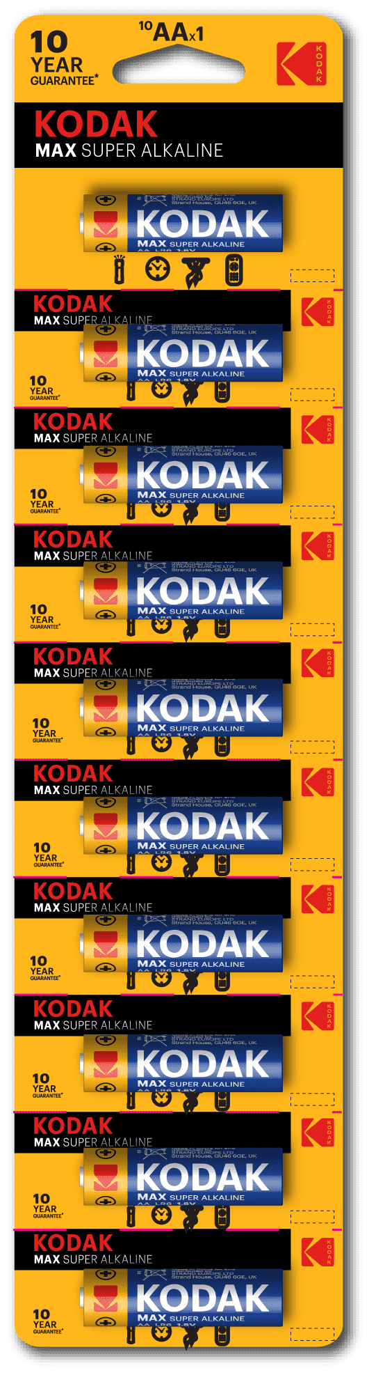 Элемент питания KODAK MAX LR6 BL10 (KAA-1) (100/1000/20000)