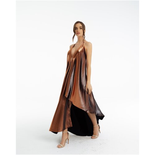 фото Медное платье в пол linna lukina