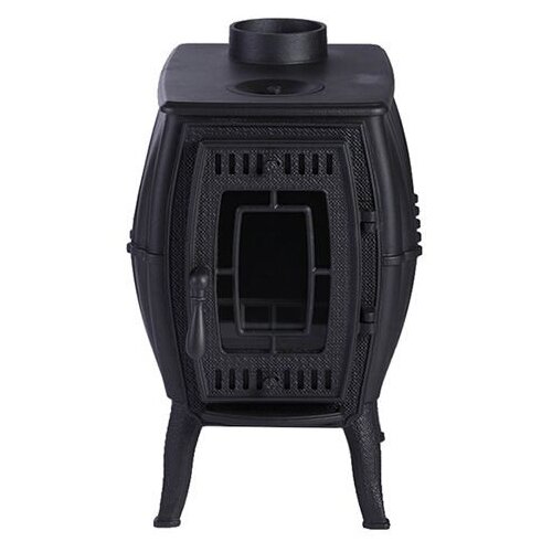 Печь отопительно-варочная Бахтинка чугун черная до 100 м3 d115-130 мм 76 кг