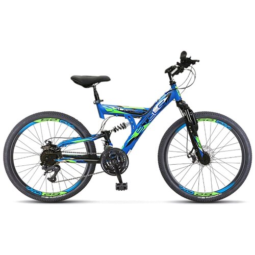 Горный MTB велосипед STELS Focus MD 24 V010 2022 рама 16 Синийчерный 1841000₽