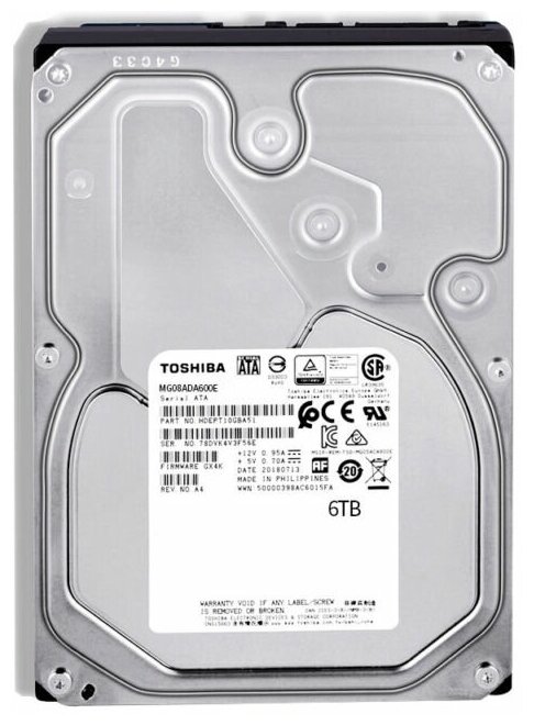 Жесткий диск Toshiba Enterprise 6ТB MG08ADA600E 7200rpm