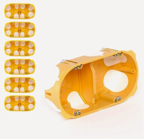 Изображение товара Kopos 40. Двухместный герметичный подрозетник в дерево, гипсокартон, глубина 40 мм KPL 64-40/2LD, комплект 6 шт.