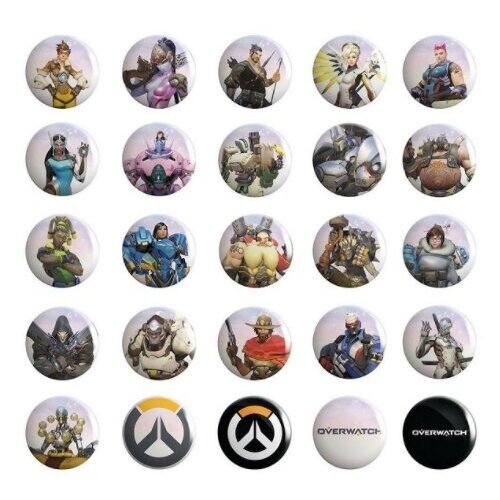 фото Набор значков overwatch buttons 50-pack blizzard entertainment