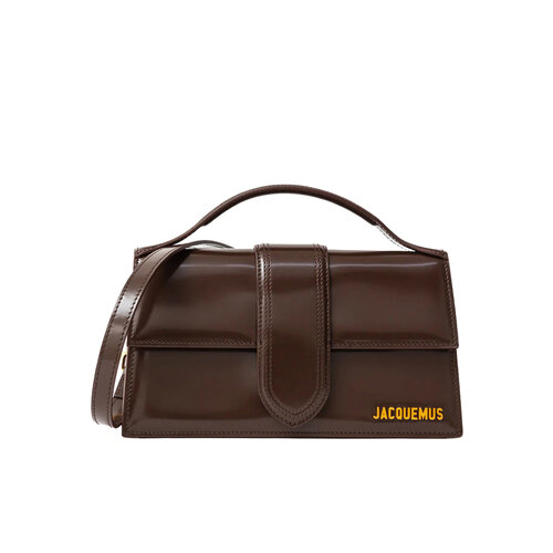 Сумка сэтчел Jacquemus Le Grand Bambino фактура гладкая темно-коричневый 68598₽