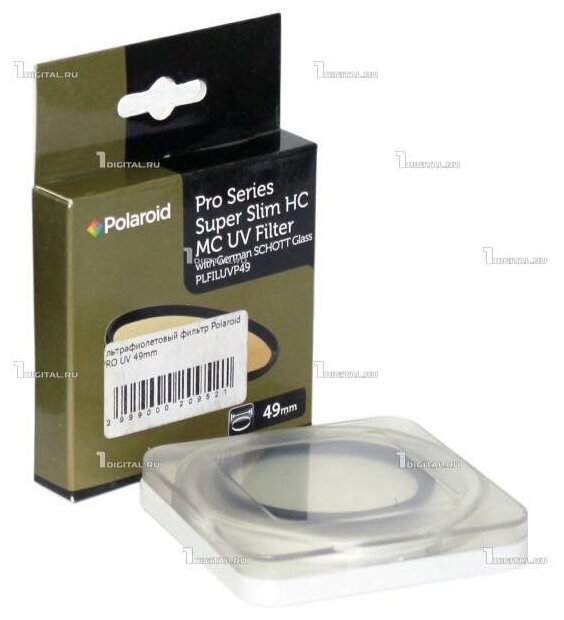Светофильтр Polaroid 49мм PRO Super Slim HC MC UV ультрафиолетовый защитный в тонкой оправе (PLFILUVP49)