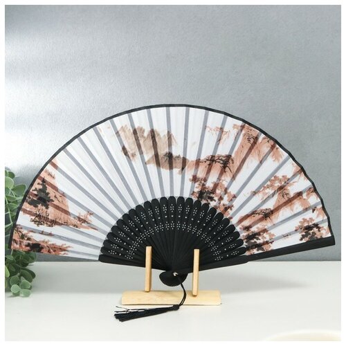 Freshline Веер бамбук, текстиль h=21 см 