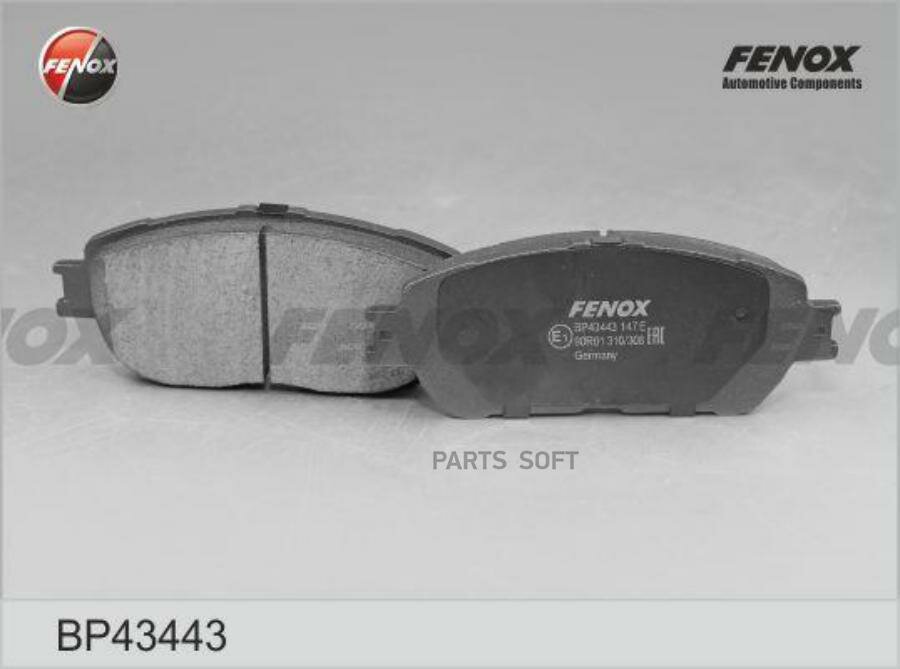 FENOX BP43443 BP43443_коодки тормозные дисковые перние!\ Toyota Camry/Previa 2.0-3.0, 01>