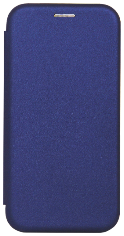 Чехол книжка боковая с подставкой из гладкой кожи с магнитом iPhone 12 Pro Max Синий