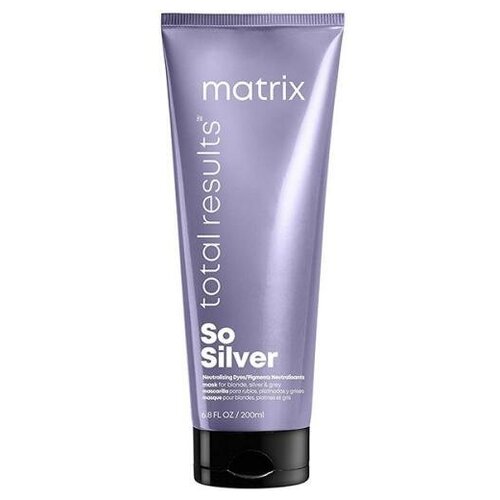 Matrix Total Results So Silver Маска тройного действия для светлых и седых волос Triple Power Mask 200 мл matrix total results so silver шампунь 1000мл и кондиционер 1000мл профессиональный для нейтрализации желтизны