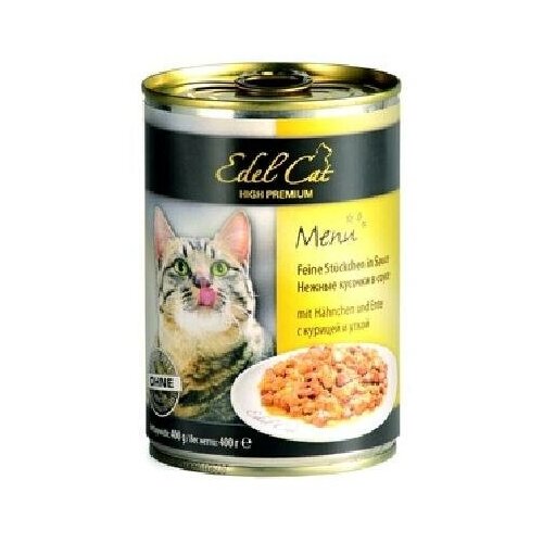 Edel Cat Нежные кусочки в соусе: курица и утка 0,4 кг 21794 (2 шт) edel cat нежные кусочки в соусе курица и утка 0 4 кг 21794 2 шт