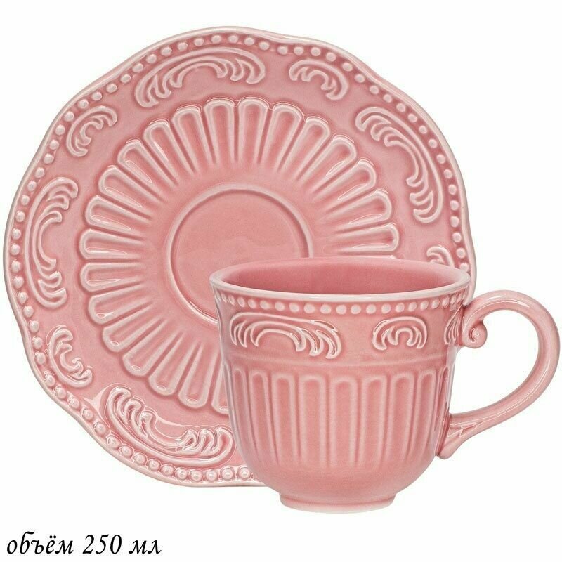 фото Чашка с блюдцем / керамика, 250мл / Lenardi, Бавария