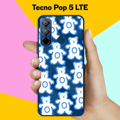 Силиконовый чехол на Tecno Pop 5 LTE Мишки / для Техно Поп 5 ЛТЕ силиконовый чехол на tecno pop 5 техно поп 5 медведь