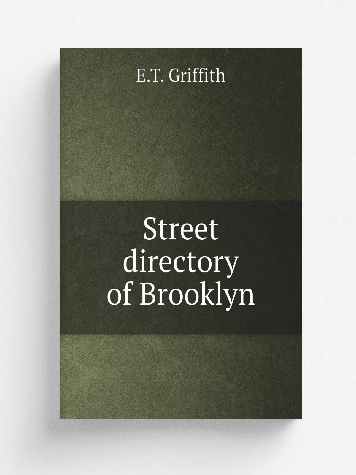Street directory of Brooklyn | E.T. Griffith | 1881 | New York, J.F. Oltrogge & co. | Репринт