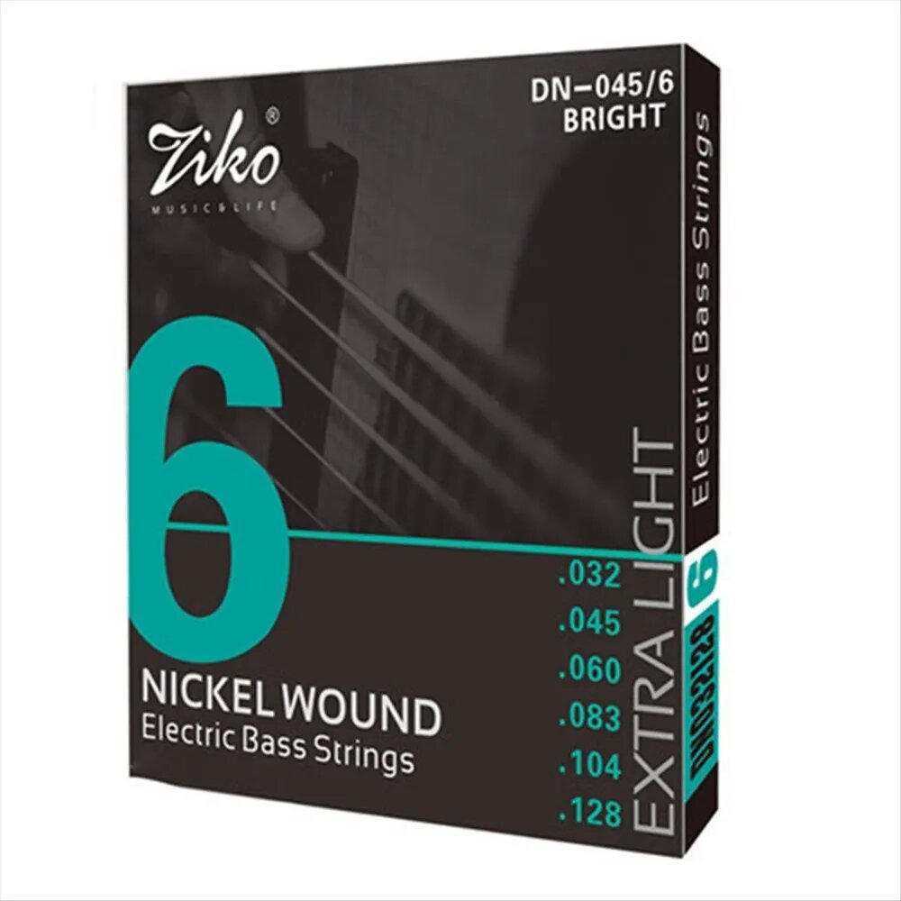 Струны для бас-гитары ZIKO DN-045 (6 струн)