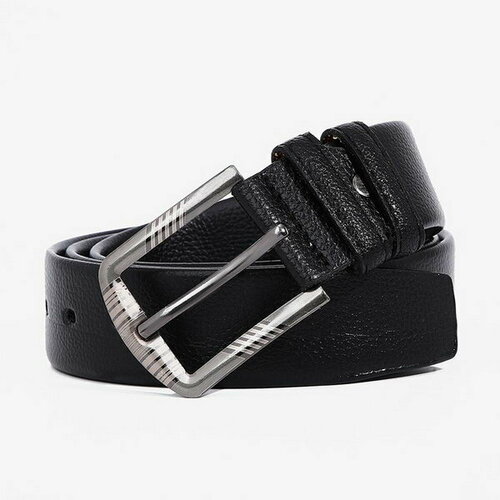 фото Ремень сима-ленд, размер 120, черный сима-лэнд