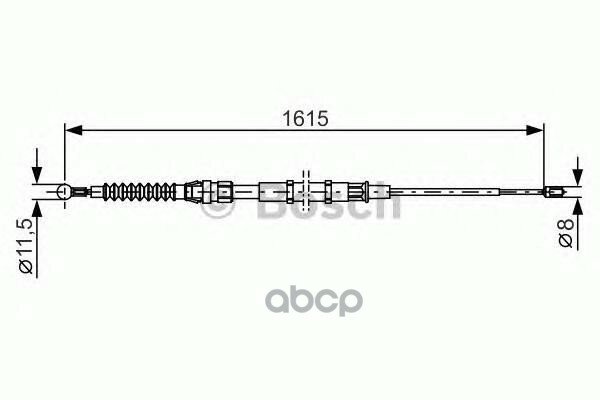 Трос Тормозной Bosch арт. 1987482328