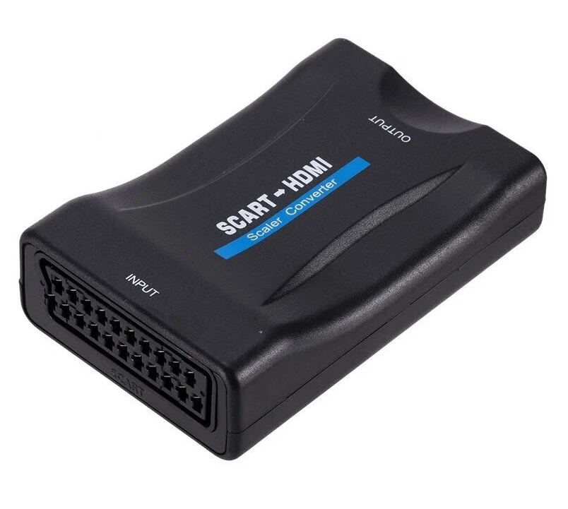 Конвертер SCART - HDMI с кабелем питания(USB) — фото 1