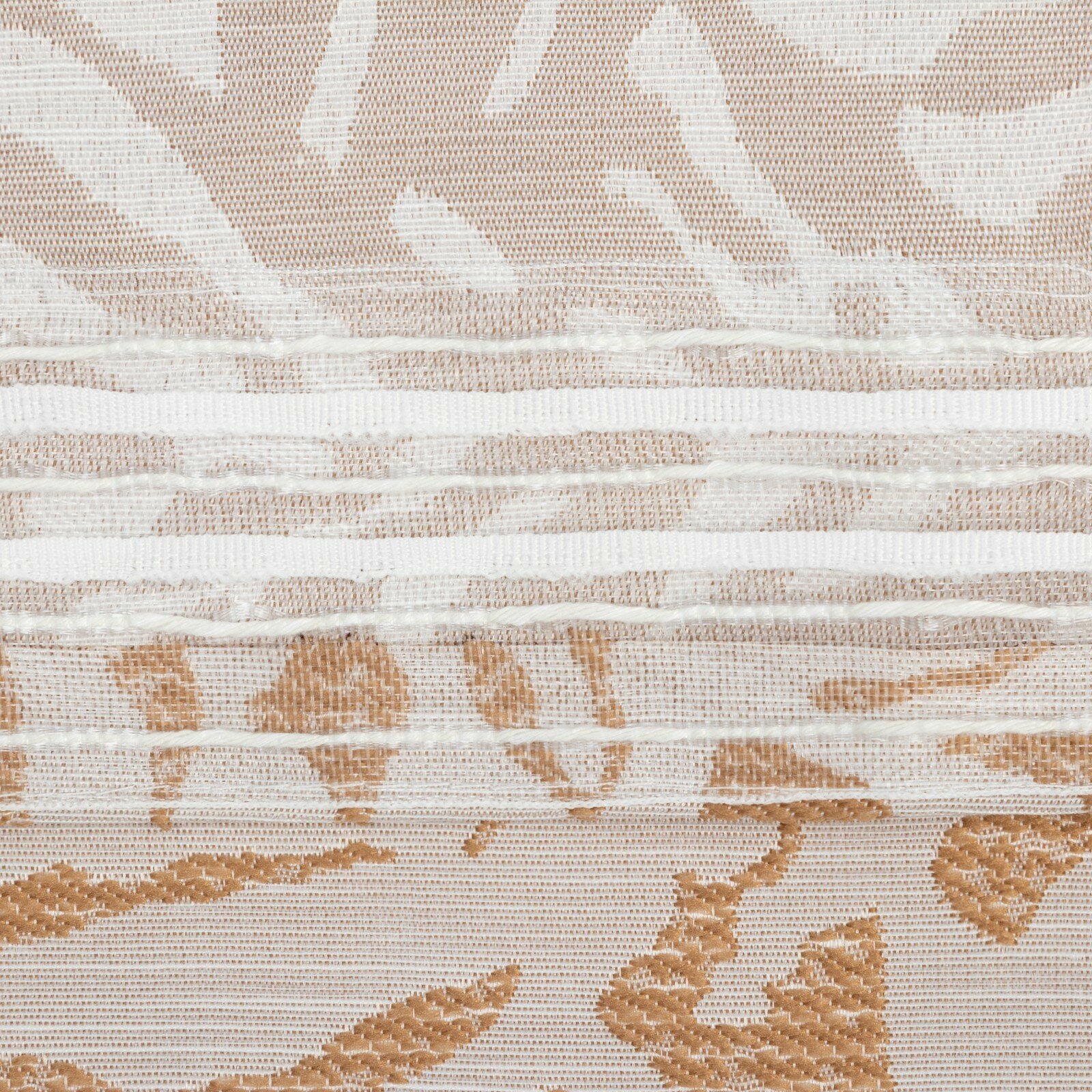 Штора портьерная «Элит» цвет бежевый, на шторной ленте 145х265 см, 150гр/м2, 100% п/э - фотография № 3