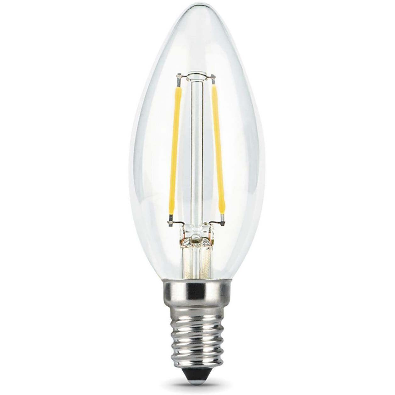 Упаковка ламп филаментная GAUSS E14, свеча, 9Вт, 10 шт. [103801109] - фотография № 8