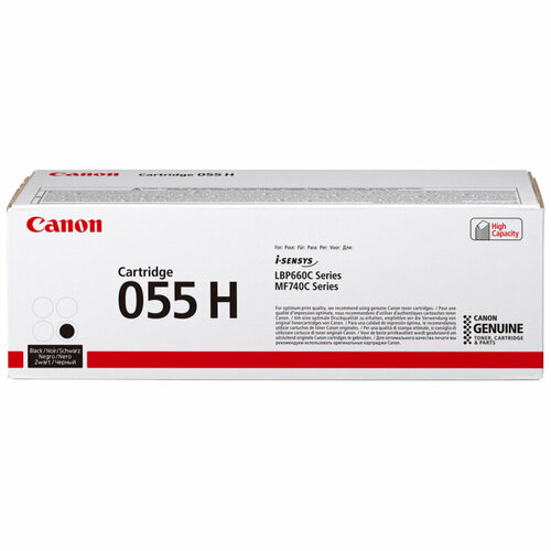 Картридж лазерный Canon 055 H BK 3020C002/004 чер. пов. емк. для MF746Cx картридж canon 055 bk 3016c002 black для mf746cx