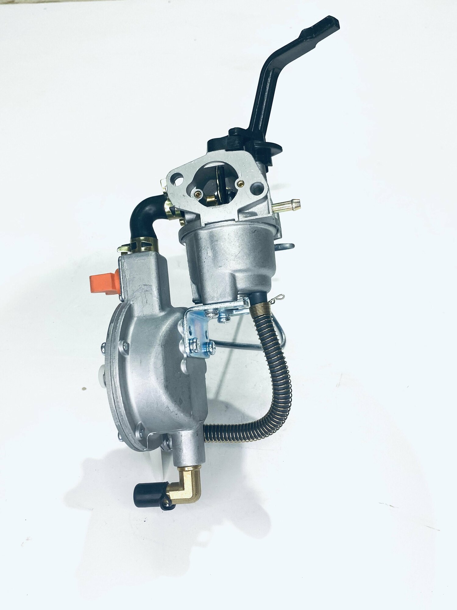 Карбюратор двухтопливный 168F/170F для генератора 2-3 кВт (газ + бензин) с рычагом - фотография № 3