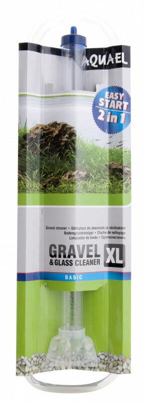 Грунтоочиститель со скребком для аквариума Aquael GRAVEL & GLASS CLEANER ХL (66.5 см)