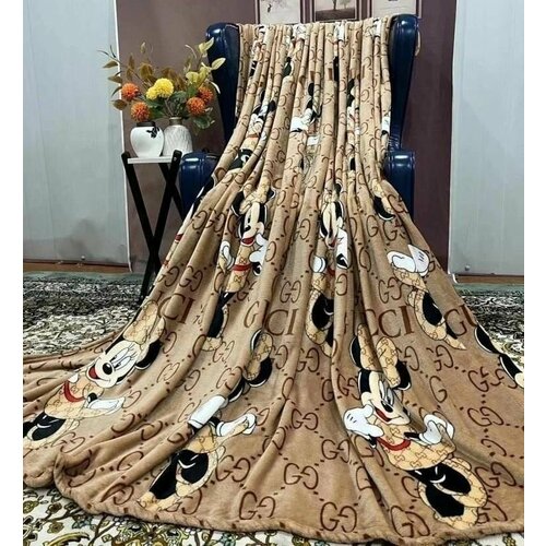 Плед флисовый на кровать Минни Маус 180х200 см