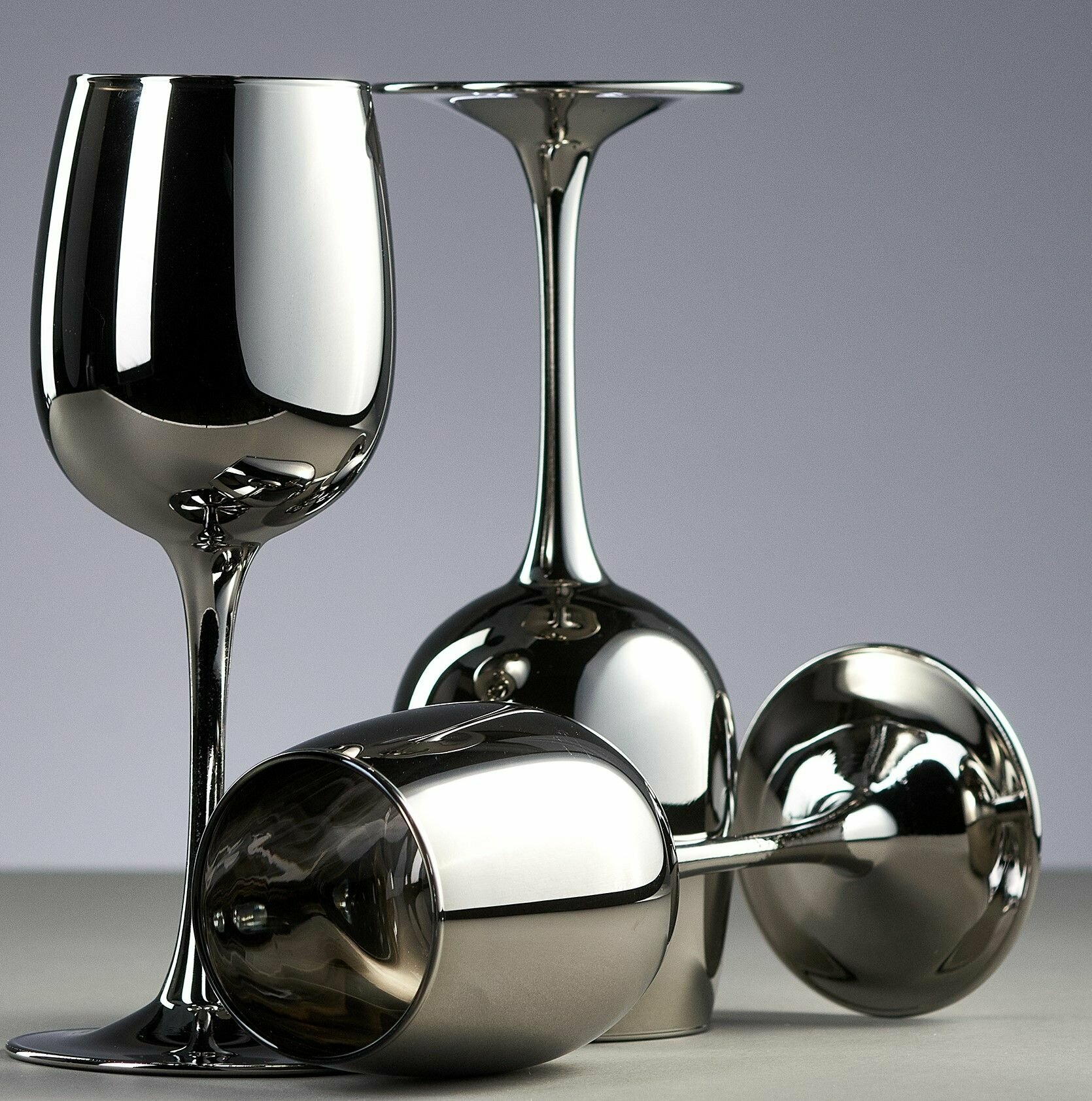 фото Бокалы для вина 3 шт, 420 мл "Silver" Glasstar exclusive
