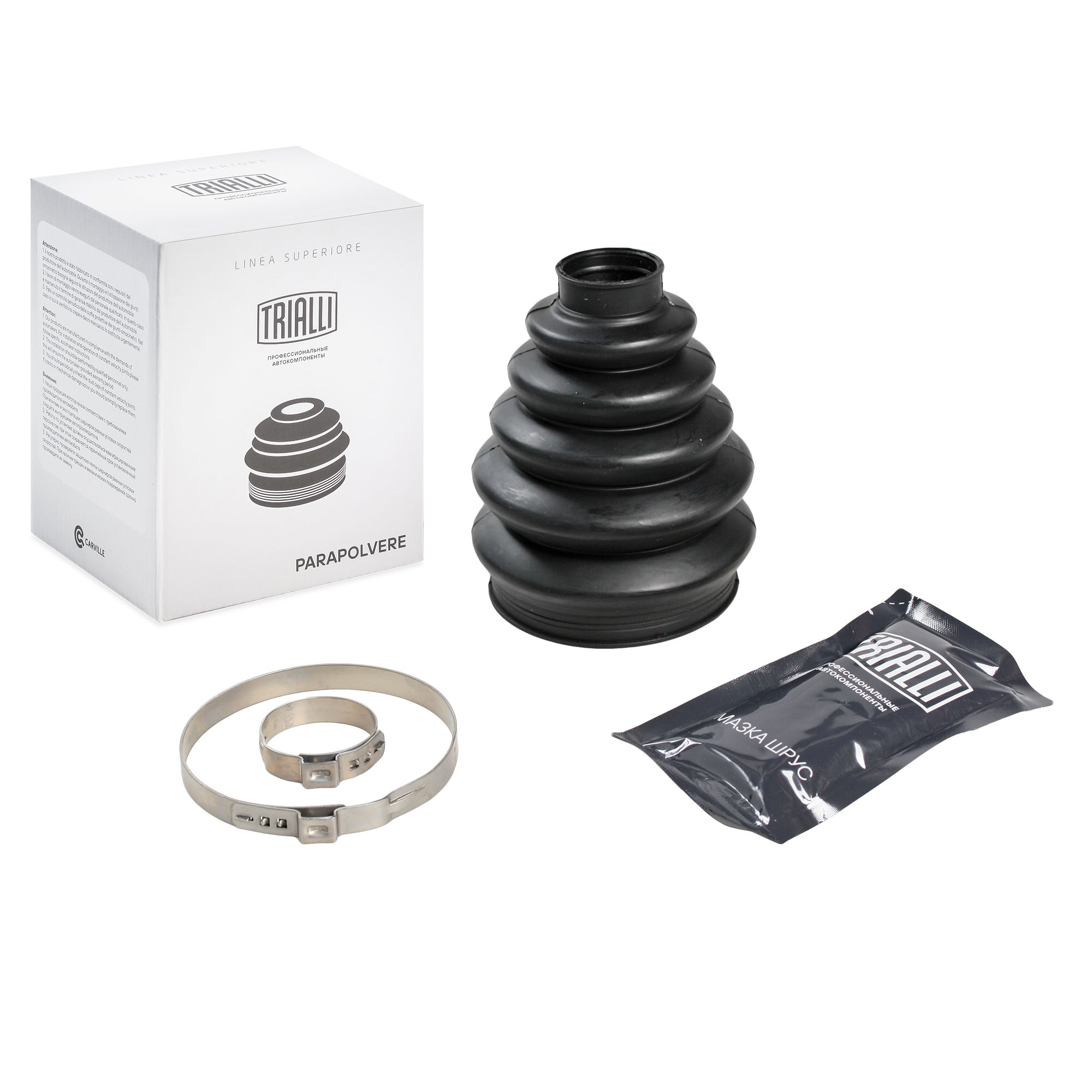 TRIALLI fg-1010 (1676325 / 1692071 / 1692088) пыльник шруса для а / м Ford (Форд) Focus (Фокус) II (05-) 1.6ti / 1.8i (наруж. компл: