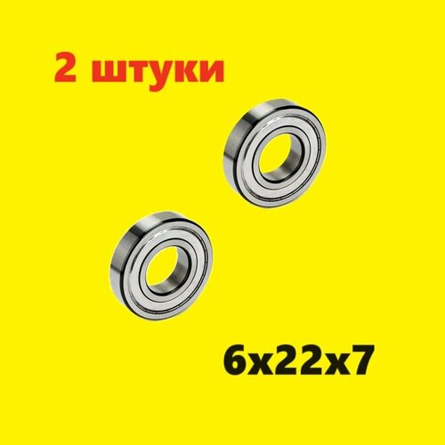 Подшипник 6х22х7 мм (2 шт.) шариковый радиальный подшипник размер 6x22x7 mm запчасти 6*22*7 636zz 636rs 636-2z 636z 636-2rs Zz Rs Rz 2rz