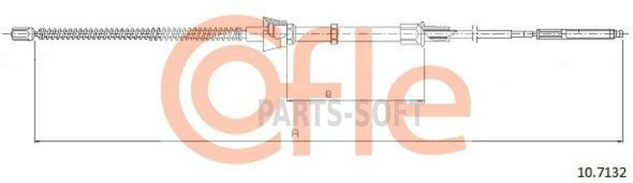 COFLE 92.10.7132 Трос стояночного тормоза