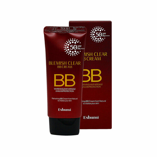 BB-крем от пигментных пятен Eshumi Blemish Clear Bb Cream Spf 50+ Pa++++, 50мл