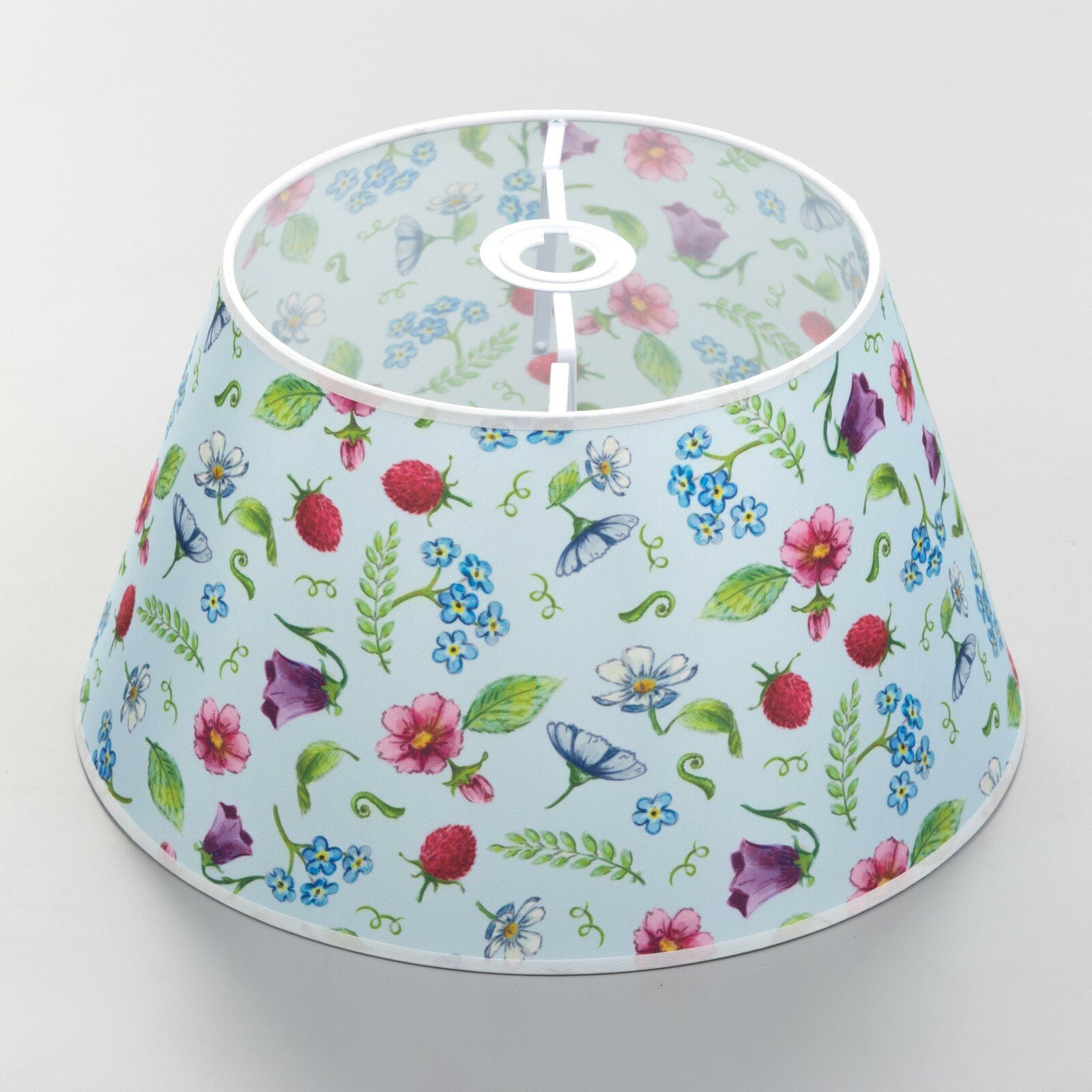 Абажур для светильника универсальный BayerLux «Мелкие цветы» Е27/Е14 38×38×21 см